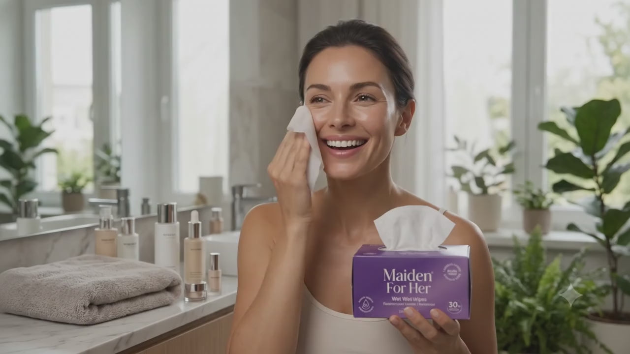 Maiden For Her (Plant-Based, pH Balanced, Eco-Friendly) Wet Wipes